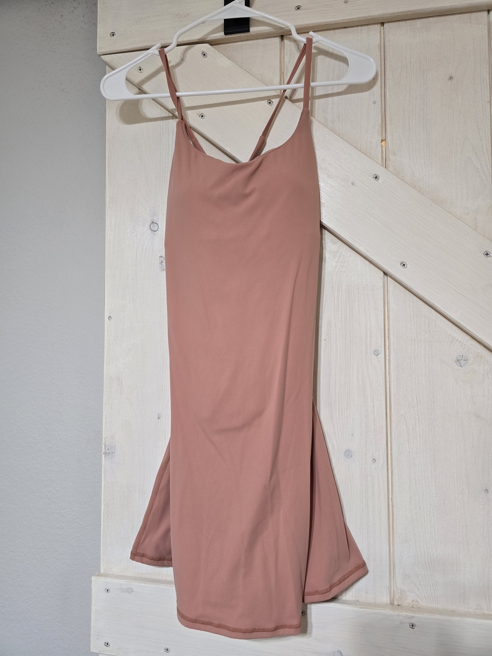 Women's Dusty Rose Slip Dress with Spaghetti Straps